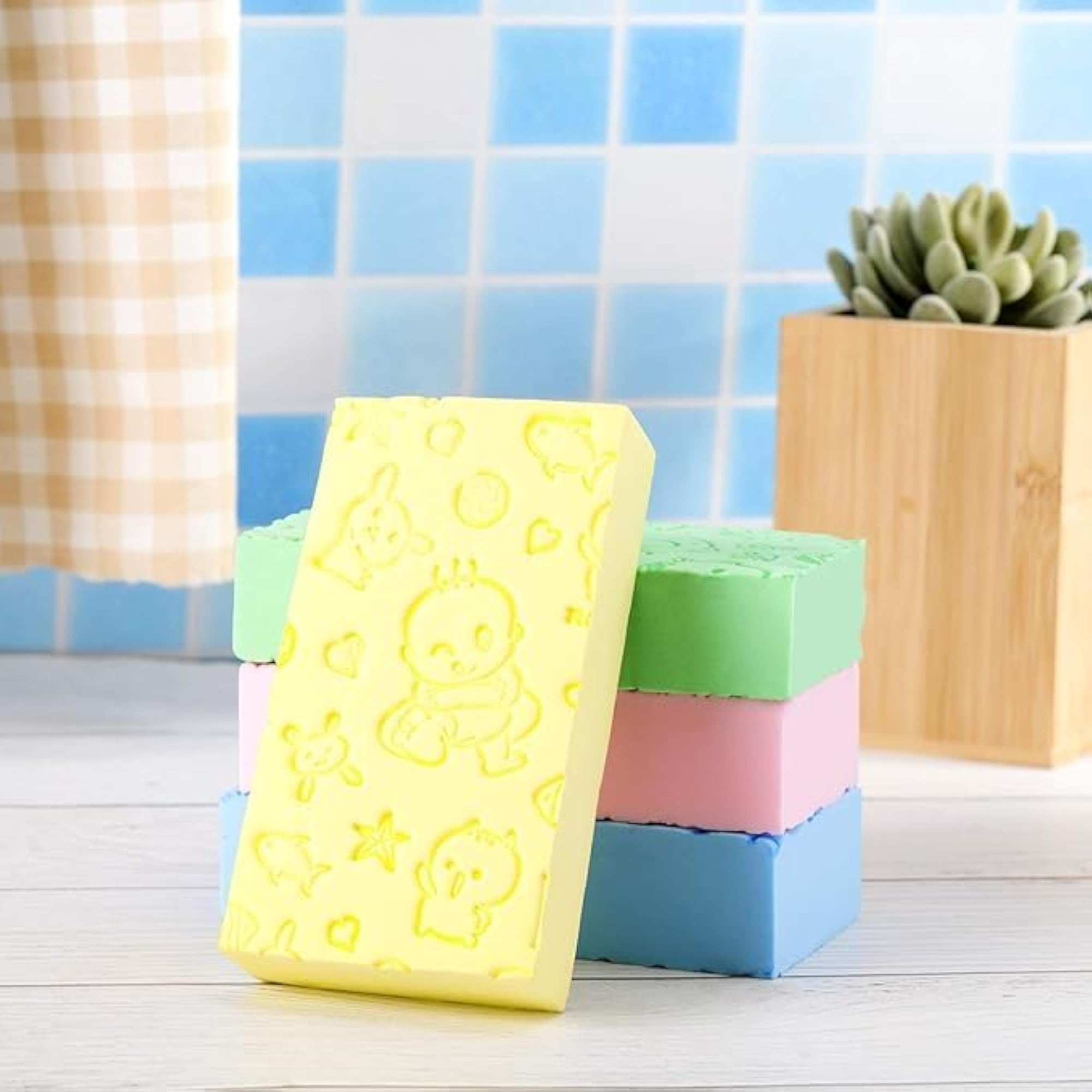 Ultra Soft Bath Scrubber Sponge for Kids, Gentle Exfoliator