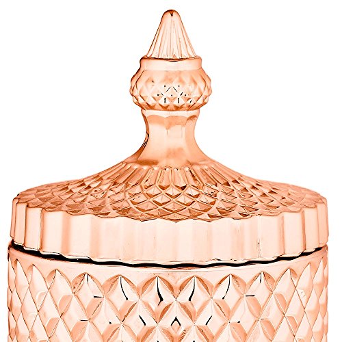 Pote Rose Gold Em Vidro Mart Rose