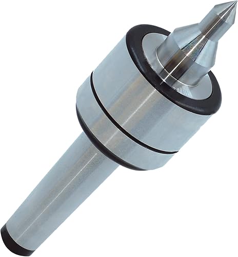 Miniatura 2 de MT3 60° Centro giratorio en vivo de acero al carbono de alta precisión 0.000197 "Tornos CNC herramienta, resistente MT3 Live Center Herramienta de