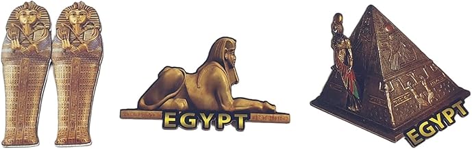 طقم من 3 مغناط ثلاجة بتصميم فرعوني من BM، الشكل 5