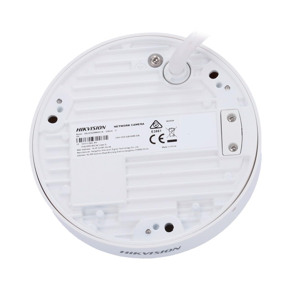 Hikvision Câmara de Segurança IP Pro Dome PoE 8MP 2.8mm Exterior IP67 - DS-2CD2586G2-IS(2.8mm)(C)