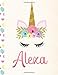 Alexa: Personalized Unicorn Activity Book. Paper and Pencil Games Book For Girls. 500+ Individual Games - Hangman, Tic Tac Toe, Dots and Boxes, Four In a Row, Sink The Ships