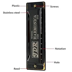 Harmonica Orgue à 10 orifices avec boîtier harpe Tuner C Tone Blues clue Jazz harmonica Kids - Les Beatles, Paul McCartney, John Lennon, RIngo Starr, George Harrison Harmonica Orgue à 10 orifices avec boîtier harpe Tuner C Tone Blues clue Jazz harmonica Kids – Image 4