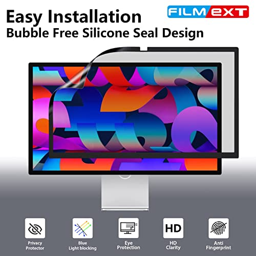 Image of FILMEXT 27 inch Privacy Screen for Monitor, 2-Pack,2022-2026 Release | Compatible with Apple Studio Display 27 inch Only, Bubble Free Computer Monitor Privacy Screen Shield Anti Blue Light Filter