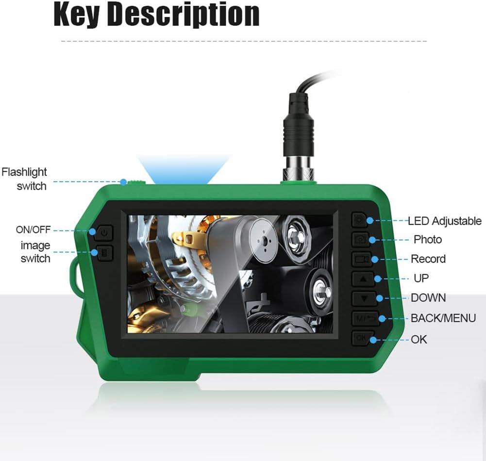 Endoscopio Industriale Telecamera IPS da 4,3 10M