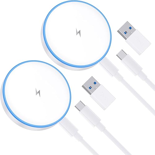 Cargador inalámbrico magnético, paquete de 2 almohadillas de carga inalámbrica rápida de 15 W, puertos duales, para iPhone 1717 Pro17 Pro MaxAir16 disponible en Yaxa Colombia
