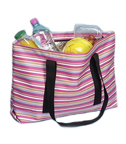 Astuceo Sac Shopping Isotherme Raye bandoulieres Cover