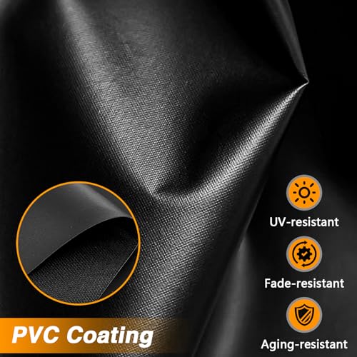 Image of EVRBUL Table Top Grill Cover Compatible with Royal Gourmet PD1305H 3-in-1 Grill Griddle Combo, Waterproof Heavy Duty 600D Portable Griddle Cover 33 inchLx20.5 inchWx9.5 inchH, Windproof Tabletop BBQ Grill Cover