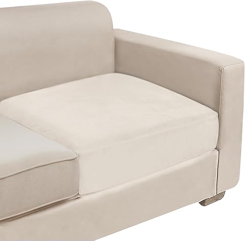 Fundas de cojín para sofá, 1 pieza, de terciopelo, elásticas, para asiento o respaldo, fundas individuales suaves para sofá seccional (1 pieza para