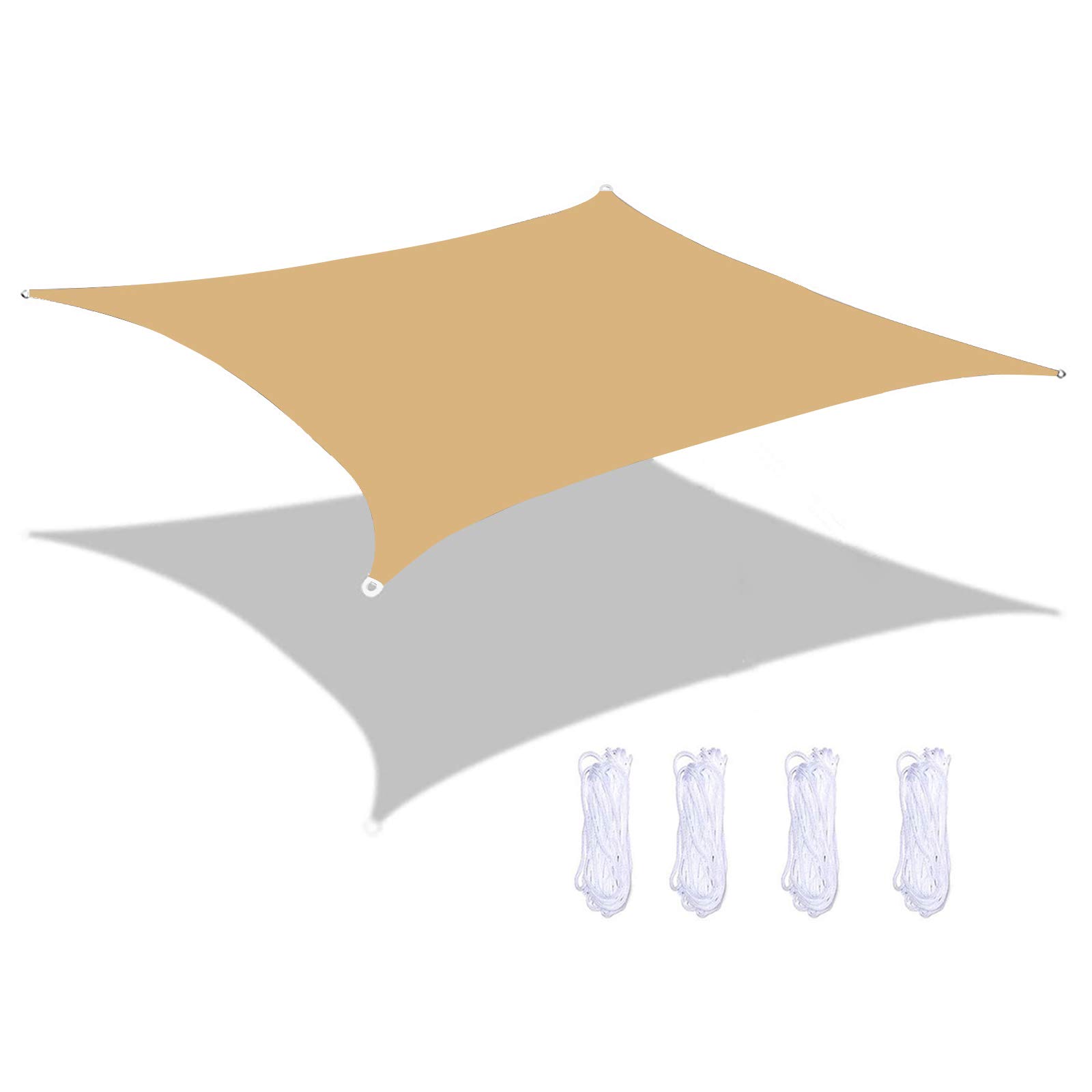 Voile d'ombrage carré imperméable anti-UV 95% pour bloquer le soleil