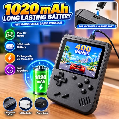 MudMonsters Handheld Retro Game Console 400 Games - Image 5