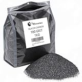 LE LEMATEC Silicon Carbide Sandblasting Media - Abrasive Blasting Sand for Surface Prep, Rock Tumbler Grit, Metal Polishing & Paint Removal - Professional Grits for Sandblaster - #100