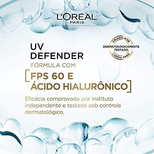 L'Oréal Paris UV Defender Antioleosidade FPS 60 Média - Protetor Solar Facial 40g