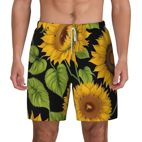 Bañador de hombre con girasoles para vacaciones y playa