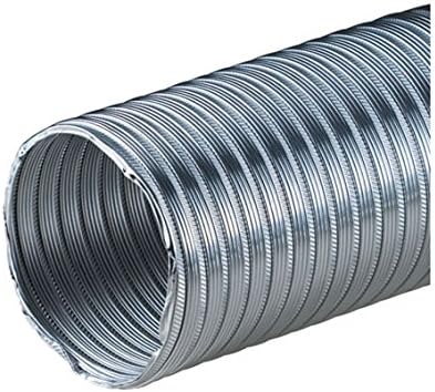 4.72" / 120mm Aluminium Flexible Pipe Alloy Air Ducting Outlet Tube Heat Resistant Hose