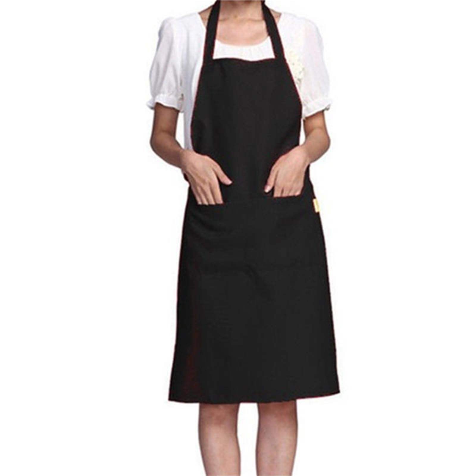 5 pezzi donna uomo cucina grembiule da tinta unita chef cameriere coffee shop barbecue parrucchiere senza maniche grembiuli antivegetativa per Cucinare