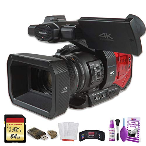 Panasonic AG-DVX200 4K Professional Camcorder (AG-DVX200PJ8) W  64GB Memory Card, Cleaning Set and More.