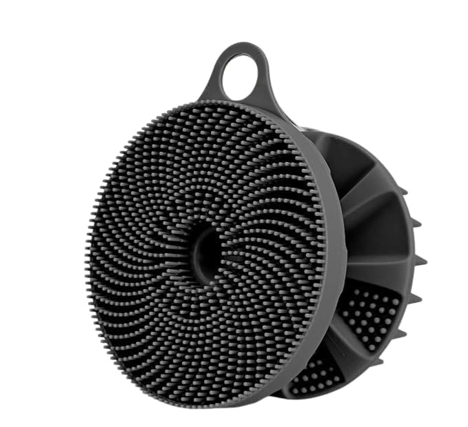 Body Scrubbers Silicone Brush for Bathing, Silicon Bath Brush And Body Scrubber Soft Bath Scrubber for Body Wash, Gentle Scrub-image-19