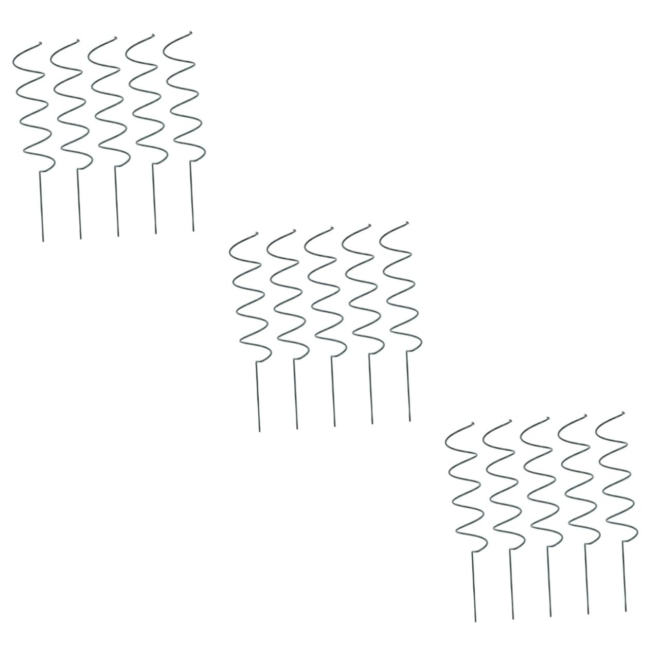Abaodam 3 Sätze Pflanzenstützpfähle Spiral Hohe Stützstäbe Für Tomaten Kletterpflanzen Und Blumen Wetterfest Und Dekorativ Für Garten Und Balkon Einfache Installation Und 5 Stücke * 3