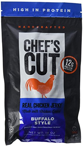 Chef's Cut Real Chicken Jerky Buffalo Style Made with Chicken Breast, 14 Ounce