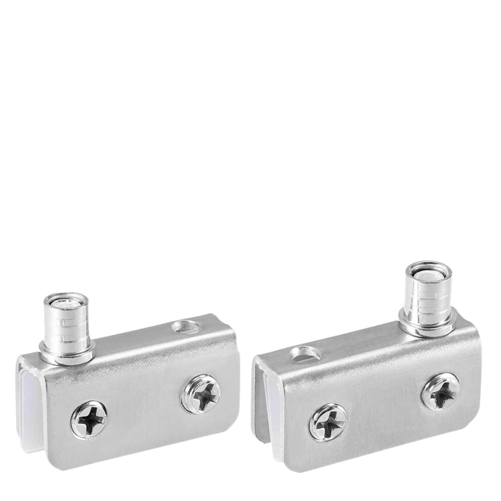 2Pcs Glass Hinge Stainless Steel Cabinet Door Hinges