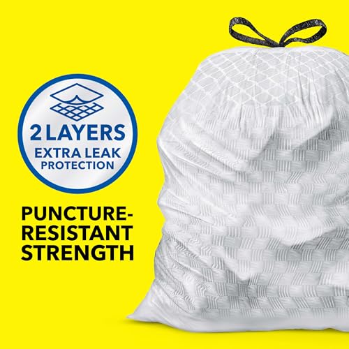 Glad Sacos de lixo altos para cozinha ForceFlex, 40 litros, Gain Fresh Clean, 40 unidades (o pacote