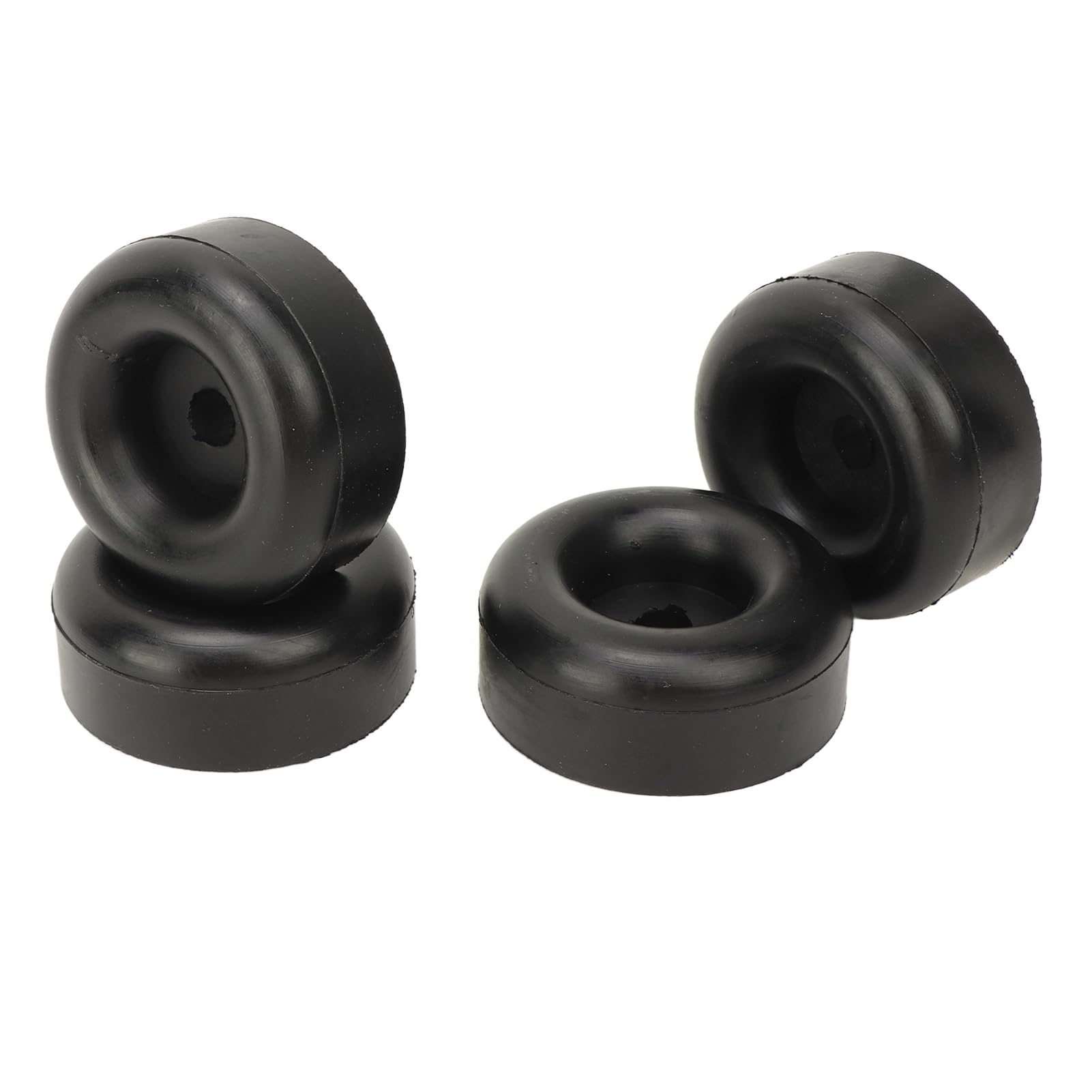 4 Stück 2,5-Zoll-Gummipuffer für Anh?ngerrampen, Rund mit Loch, Gummikissen, Gummipuffer, Runde Gummipuffer, Gummifü?e, Sto?stangen für Frachtanh?nger, Wohnmobile, Schiffe