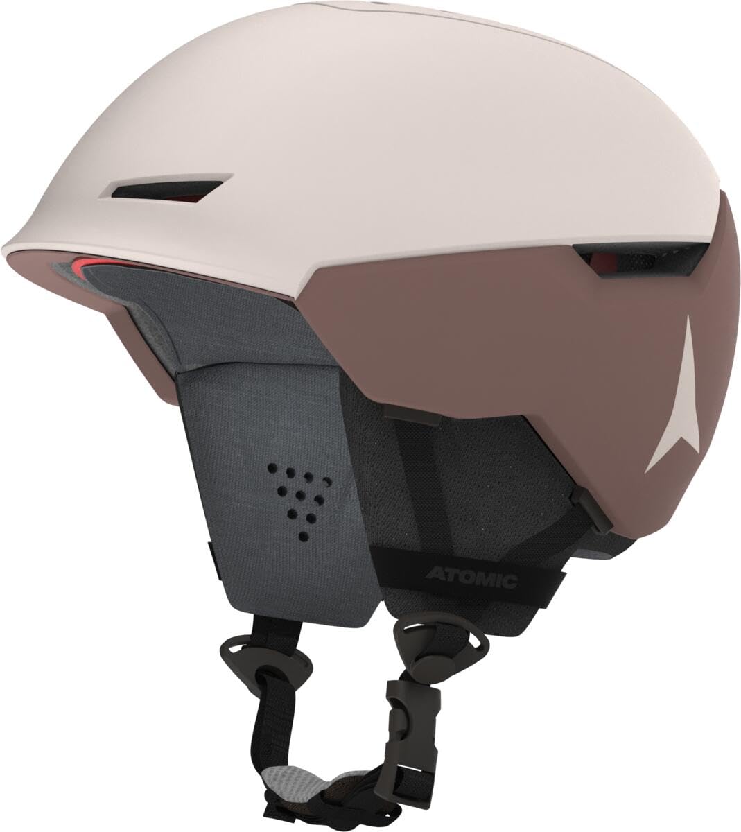 ATOMIC Revent + LF kask narciarski w kolorze brązowym/piaskowym – unisex dla dorosłych – indywidualne dopasowanie zapewnia precyzyjne dopasowanie – doskonała ochrona przed uderzeniami – innowacyjny