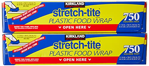 Kirkland Signature Stretch Tite Plastic Wrap Pack X 750' 1" (1500 Sq'),, None, 2.0 Count 2 #TOP1