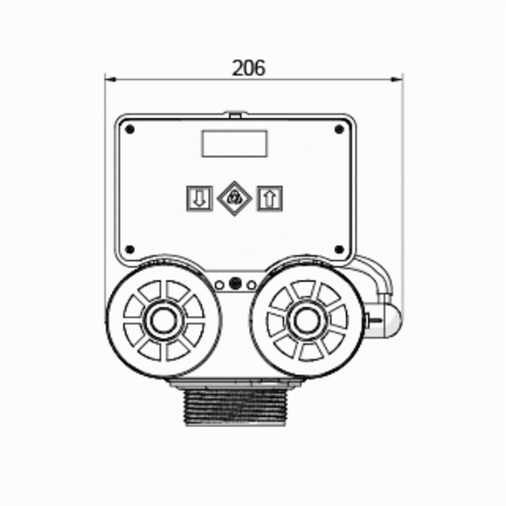 AcquaHOME® NUOVA CENTRALINA TIMER SFE A TEMPO - CONTROLLER STANDARD CRONO SIATA PER ADDOLCITORI CON VALVOLA SIATA SERIE V