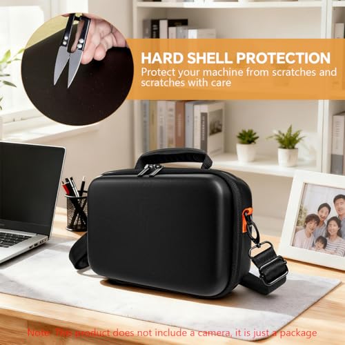 Image of ZORBES Camera Bag for Canon EOS Rebel T7 /R50 /R6 Mark II /R100 /R50 V /T6 /R8 /R10 /R5 Mark II /RP /R7 /5D Mark IV, Camera Carry Bag DSLR SLR Camera Bag with Handle, Waterproof EVA Hard Shell Suitcase Bag