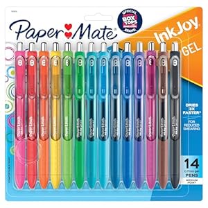 Paper Mate Colorful Gel Pens – InkJoy Gel Pens Assorted Medium Point (0.7). Perfect for Vibrant Colored Writing and Sketching with Paper Mate InkJoy 14 Count
