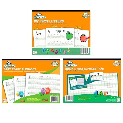 Cahier écriture manuscrite alphabet : méthode d'apprentissage Channie's 3 manuels pratiques