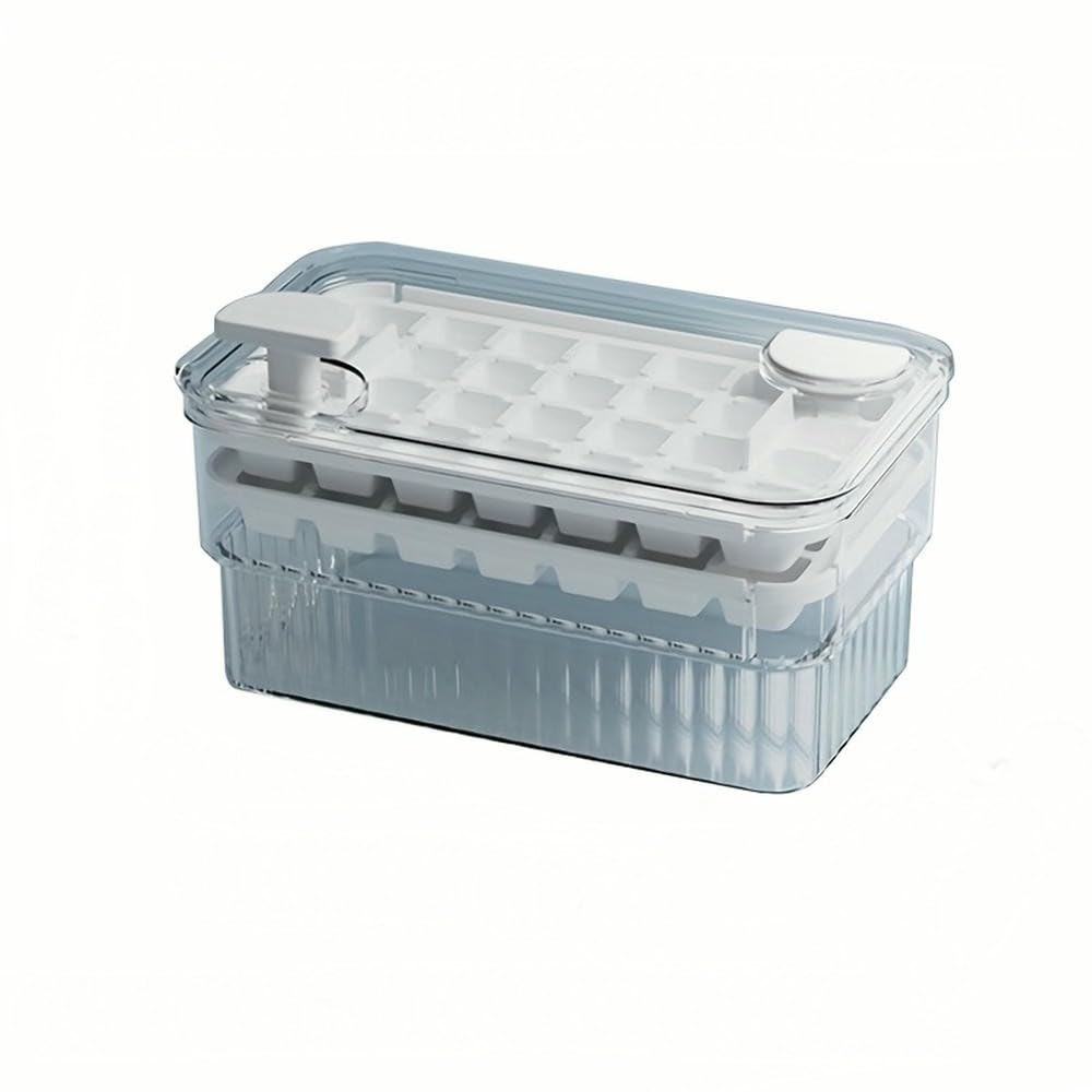 Glaçons monoblocs parfaits avec ce bac à glaçons blanc au design transparent