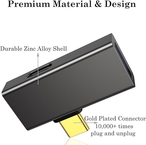 Miniatura 5 de BCLINK Adaptador USB C a USB 3.1 2 en 1 con puerto de carga de 100 W, convertidor Thunderbolt 43 OTG para Meta Quest 2, iPhone 15, MacBook, iMac,