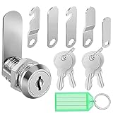 qingmeng Briefkastenschloss 16mm mit 5 verschiedenen Schlossplatten,Briefkastenschloss 4 schlüssel,Briefkasten schloß,Briefkastenschlösser,Schloss Briefkasten,Briefkastenschloss für Schranktüren,Möbel