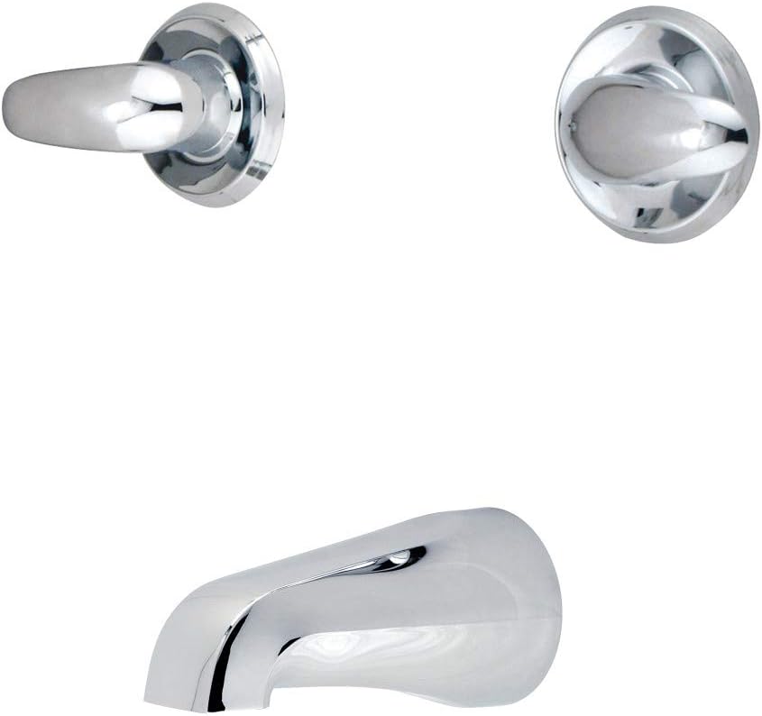 Kingston Brass KB241LLTO Shower Faucet Tub Only, Polished Chrome 12.88 x 5 x 3.13