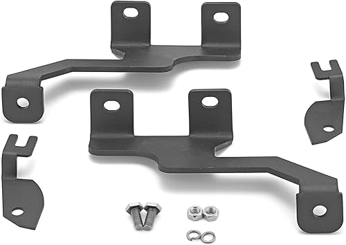 Miniatura 8 de Dasen Bisagras de capó laterales izquierdo y derecho del pilar A delantero para trabajosoportes de montaje de luz en cubo compatibles con Ford F150