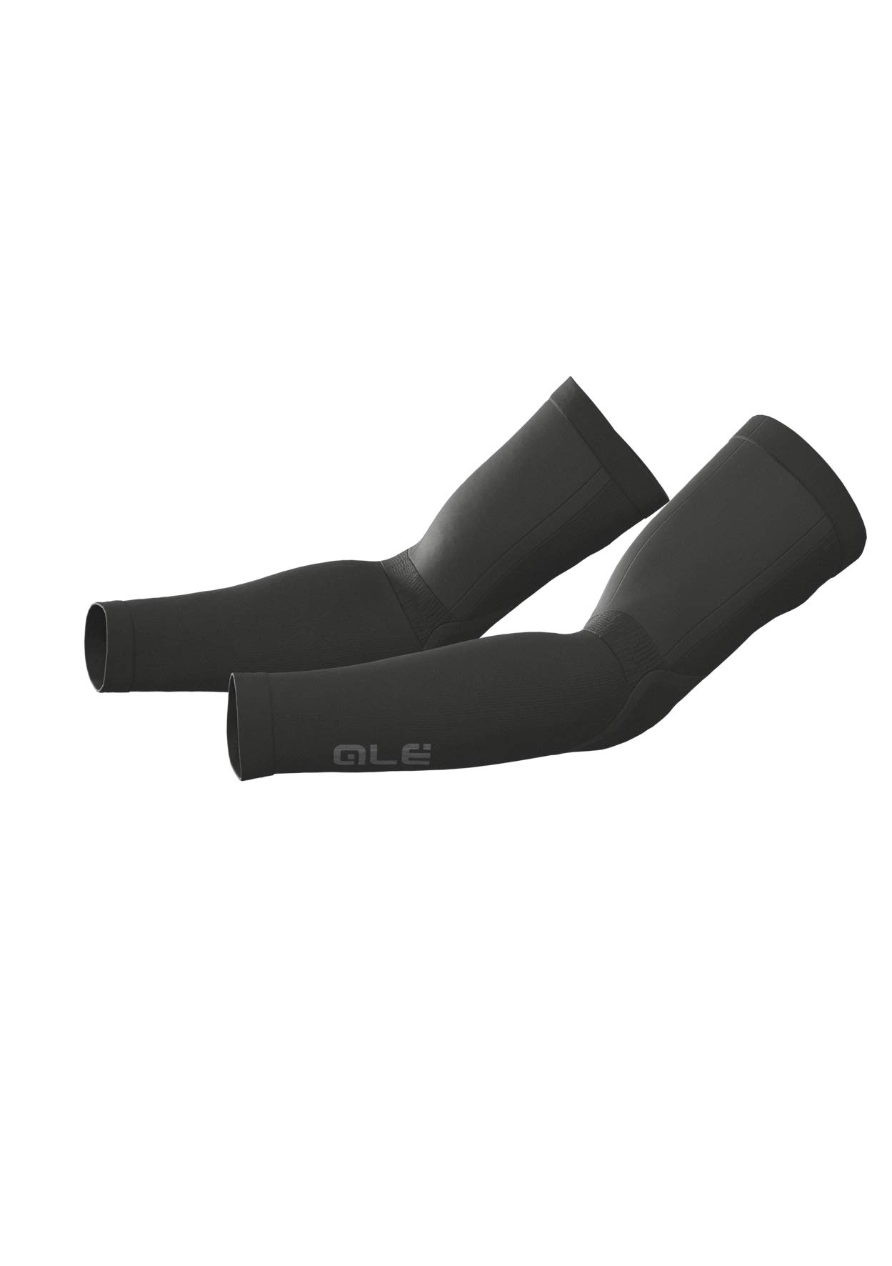 Ale' Unisex Black Alé Cycling Seamless Arm Warmers, One Size