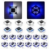 20 Pack ,VOLISUN Solar Driveway Dock Deck Lights,(12 Pack Blue Hexagon Deck Lights+8pack 2 Colors in...