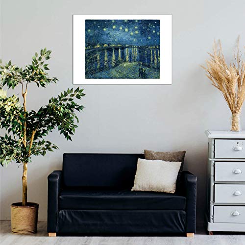 Affiche encadrée Van Gogh mat grand format pour masquer un mur vide - 2