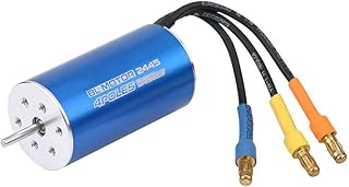 RC Car Brushless Motor, 2445 5400KV 4 Poles Sensorless Brushless Motor for 1/16 1/18 RC Model Car Accessory Parts