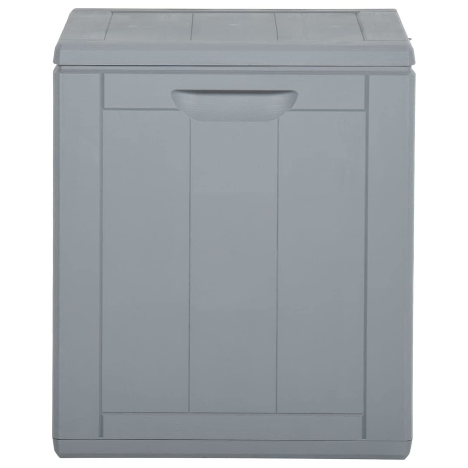 Baule da Giardino 90 L Grigio in Rattan PP,Baule da Giardino,Baule da Giardino per Esterno,Baule da Giardino Impermeabile-151233