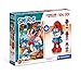 Clementoni The Smurfs Supercolor Model Smurfs-104 pezzi-Made in Italy, bambini 6 anni + modello 3D grande puffo, Puffi, puzzle cartoni animati, Multicolore, Medium, 20341