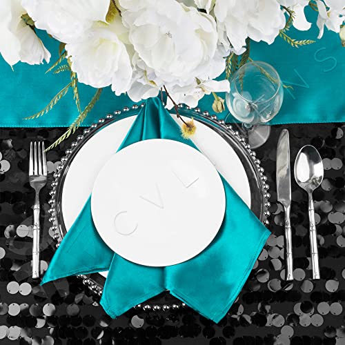 CVL 8 Pk Platos de vidrio decorativos con borde plateado miniatura 3