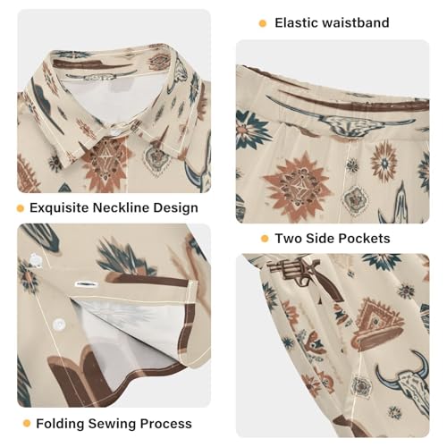 Image of Boccsty Ice Cream Drip Boy Summer Shorts Sets Hawaiian Toddler Boys T-Shirt & Pants 2 Pcs 3T-10T