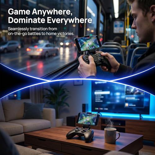 Image of Brand Mobile Gaming Controller Clamp, Extendable Phone Holder for Game Controller, Compatible with Xbox, Portable Phone Mount, Ergonomic for Long Gaming Sessions