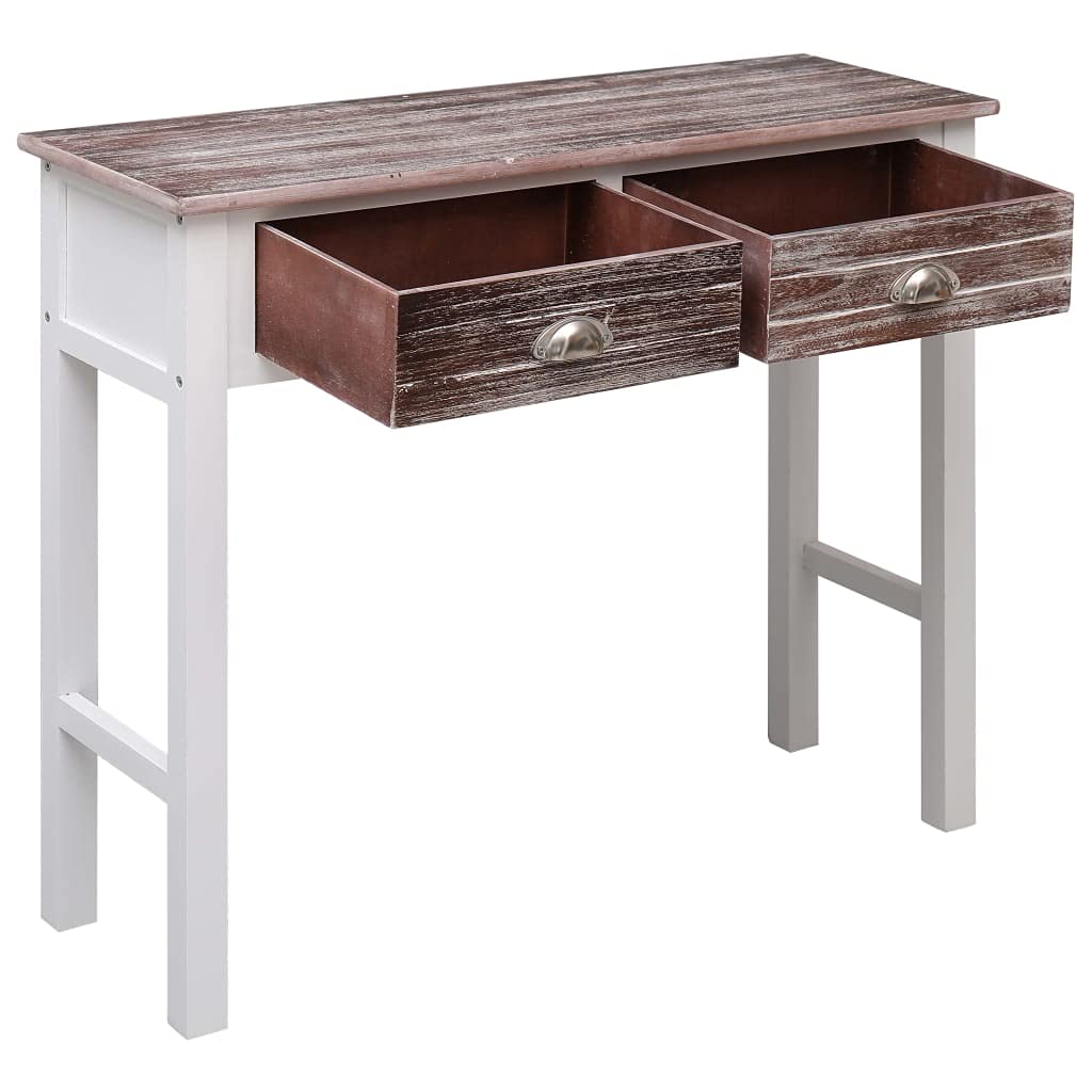 Homgoday Mesa Consola de Madera marrón 90x30x77 cm Mesas auxiliares de salón,Mesa Consola Recibidor Mueble de Entrada Estrecha Clásica