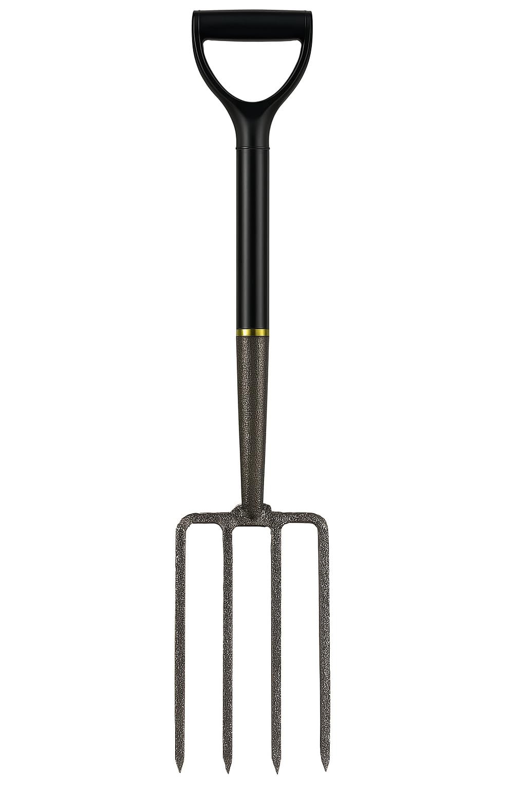 RANRHA Heavy-Duty Garden Fork with Steel Tines – Ergonomic D-Handle, 102cm Length – Ideal for Digging, Aerating & Turning Soil
