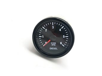 52mm 0-6000 RPM On Dash Electrical Tachometer Gauge for Diesel Motor Engine